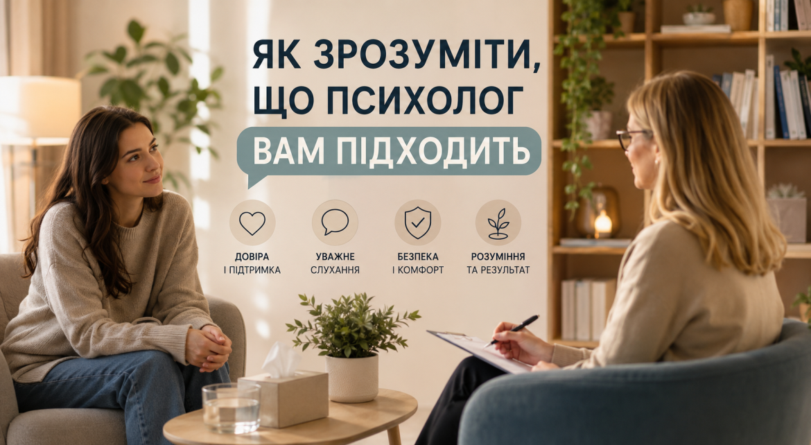 Як зрозуміти, що психолог вам підходить